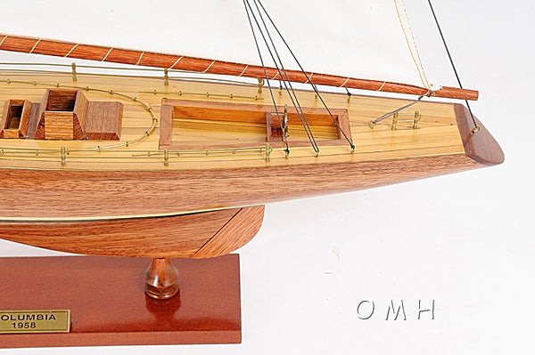 ALDO Hobbies & Creative Arts> Collectibles> Scale Model America's Cup Colombia J Class Classic Sailing Yacht Large Wood Model