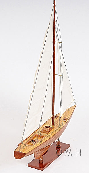 ALDO Hobbies & Creative Arts> Collectibles> Scale Model America's Cup Colombia J Class Classic Sailing Yacht Small Wood Model