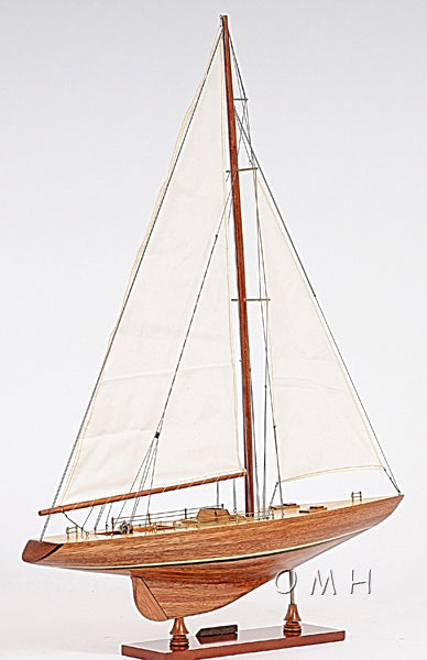 ALDO Hobbies & Creative Arts> Collectibles> Scale Model America's Cup Colombia J Class Classic Sailing Yacht Small Wood Model