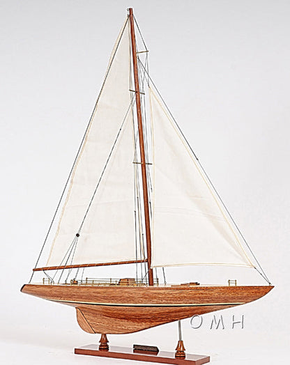 ALDO Hobbies & Creative Arts> Collectibles> Scale Model America's Cup Colombia J Class Classic Sailing Yacht Small Wood Model