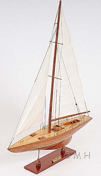 ALDO Hobbies & Creative Arts> Collectibles> Scale Model America's Cup Colombia J Class Classic Sailing Yacht Small Wood Model