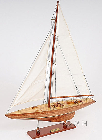 ALDO Hobbies & Creative Arts> Collectibles> Scale Model America's Cup Colombia J Class Classic Sailing Yacht Small Wood Model