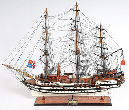 ALDO Hobbies & Creative Arts> Collectibles> Scale Model Amerigo Vespucci Italian Royal Navy Tall War Ship Wood Model Sailboat Assembled