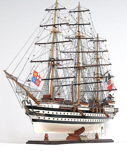 ALDO Hobbies & Creative Arts> Collectibles> Scale Model Amerigo Vespucci Italian Royal Navy Tall War Ship Wood Model Sailboat Assembled