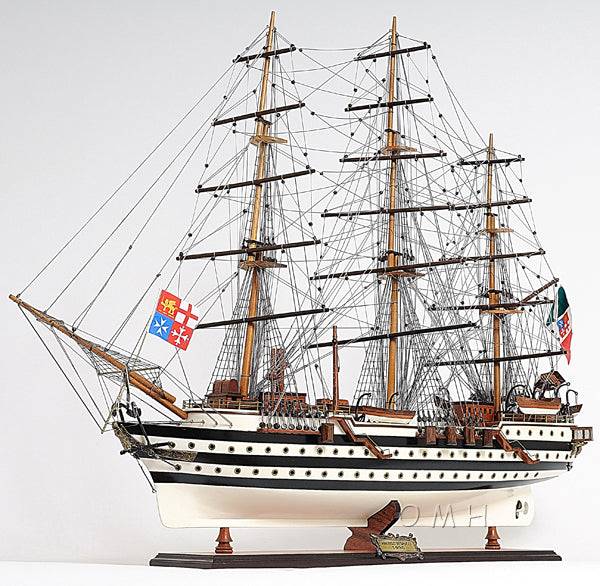 ALDO Hobbies & Creative Arts> Collectibles> Scale Model Amerigo Vespucci Italian Royal Navy Tall War Ship Wood Model Sailboat Assembled