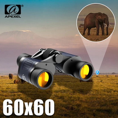 ALDO > Hobbies & Creative Arts> Collectibles> Scale Model APEXEL Professional Powerful Marine and Hunting Binoculars 60X60 Optics Telescope With Low Light Night Vision.