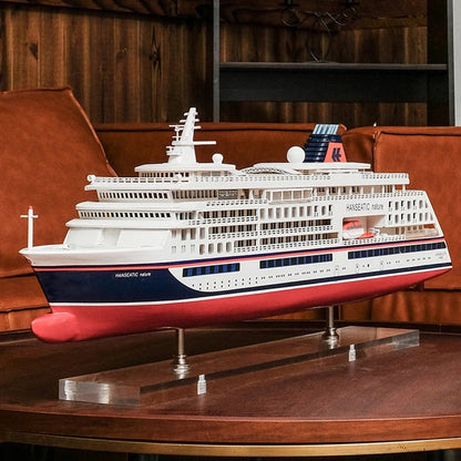 ALDO Hobbies & Creative Arts> Collectibles> Scale Model Hanseatic Nature Luxury Passenger Cruise Ship Ocean Liner Extra large  Wood Model Assembled