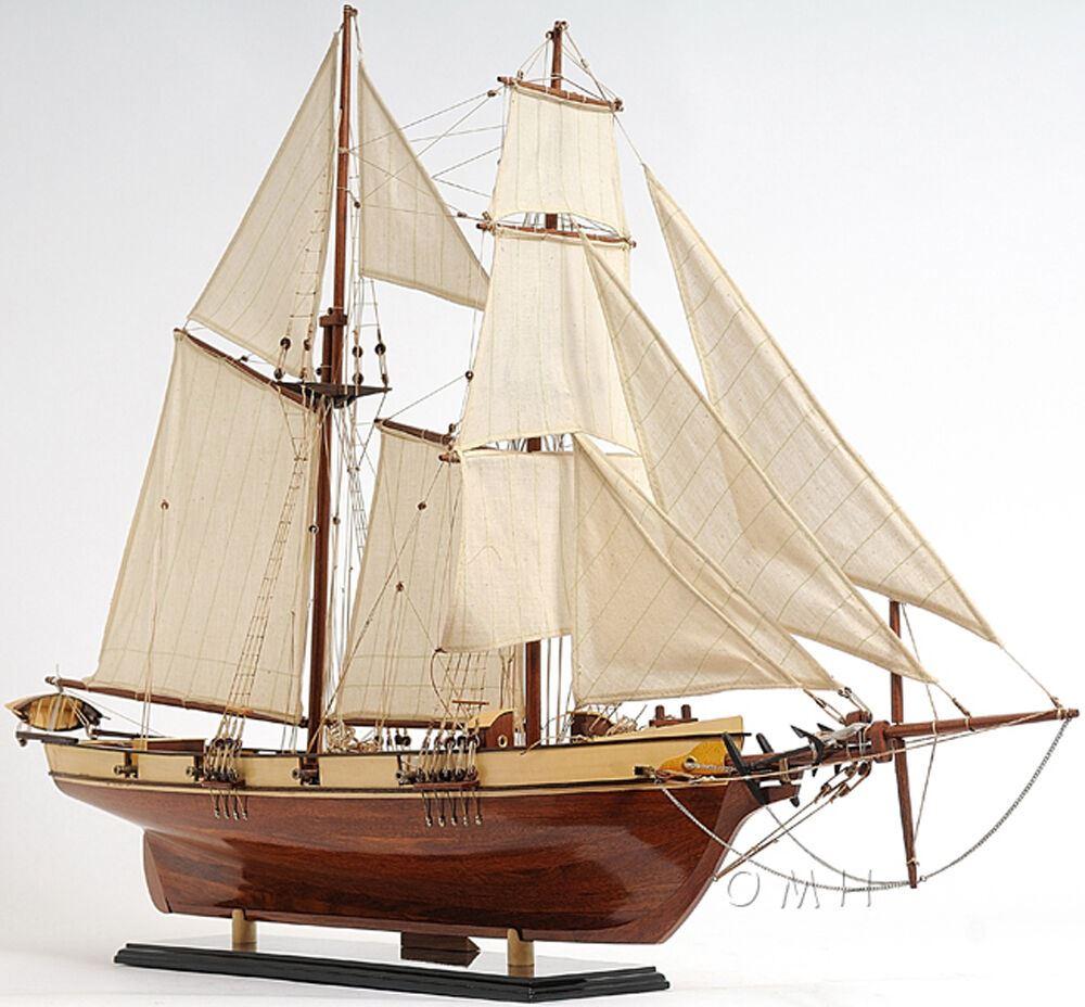 ALDO > Hobbies & Creative Arts> Collectibles> Scale Model Harvey Baltimore Clipper Tall Ship Large Wood Model Boat  Assembled