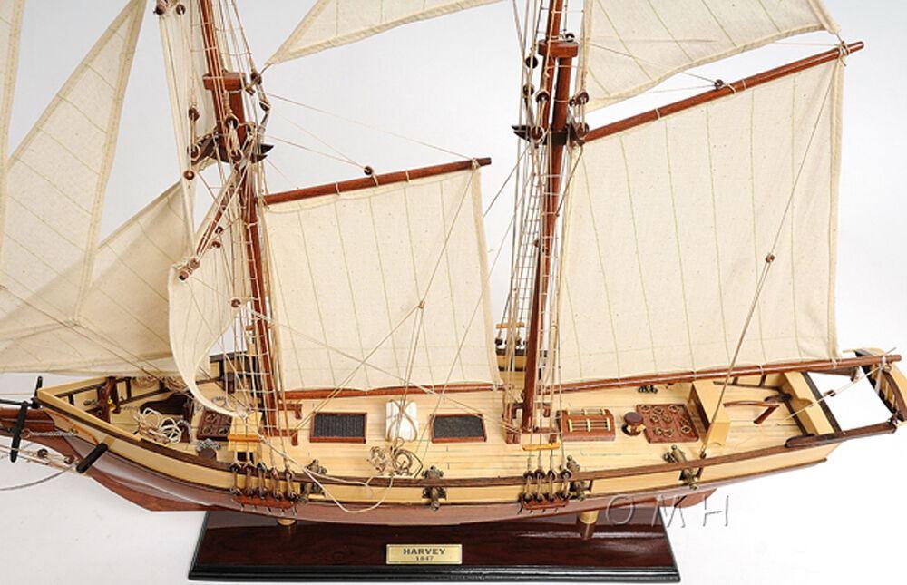 ALDO > Hobbies & Creative Arts> Collectibles> Scale Model Harvey Baltimore Clipper Tall Ship Large Wood Model Boat  Assembled