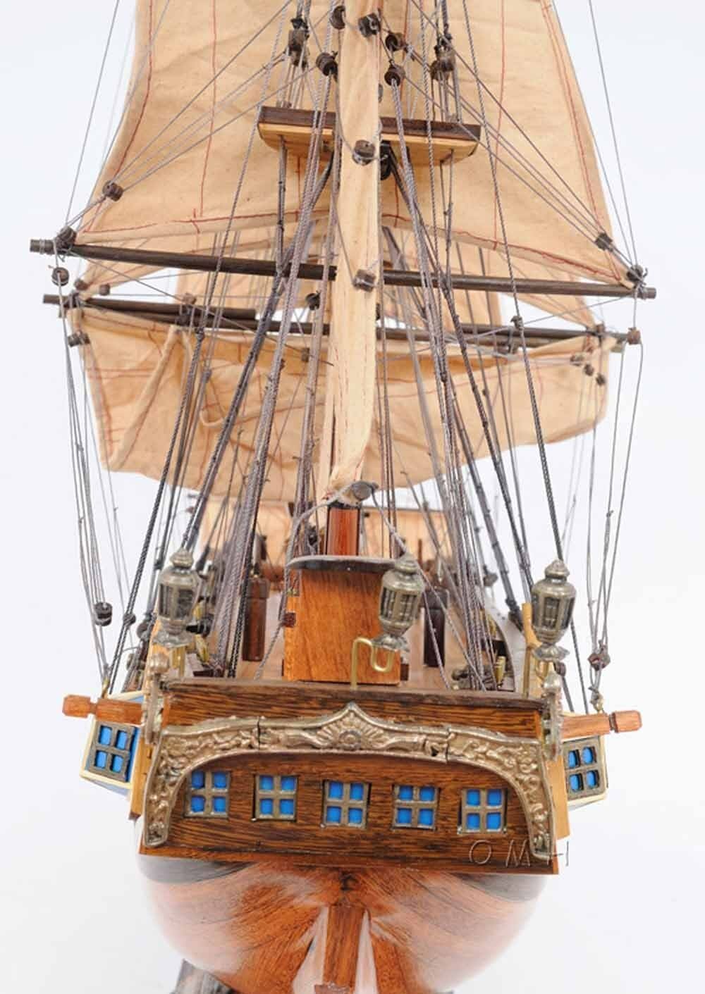 ALDO Hobbies & Creative Arts> Collectibles> Scale Model HMS Bounty Tall Ship Large Wood Model Sailboat Assembled