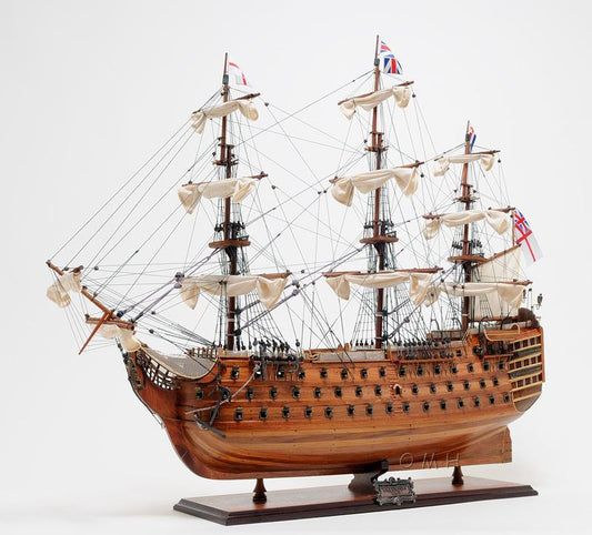 ALDO Hobbies & Creative Arts> Collectibles> Scale Model HMS Victory Admiral Nelson Flagship Tall Ship Large Sailboat Exclusive Edition Wood Model Assembled