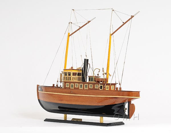 ALDO Hobbies & Creative Arts> Collectibles> Scale Model L: 26 W: 6 H: 23 Inches / NEW / Wood Seguin Tugboat Wood Model Sailboat Assembled