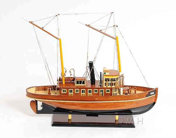 ALDO Hobbies & Creative Arts> Collectibles> Scale Model L: 26 W: 6 H: 23 Inches / NEW / Wood Seguin Tugboat Wood Model Sailboat Assembled