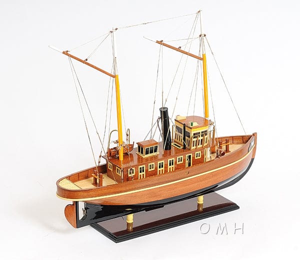 ALDO Hobbies & Creative Arts> Collectibles> Scale Model L: 26 W: 6 H: 23 Inches / NEW / Wood Seguin Tugboat Wood Model Sailboat Assembled