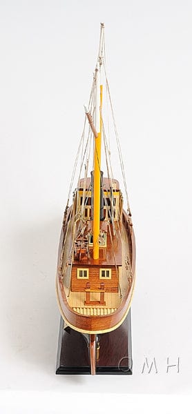 ALDO Hobbies & Creative Arts> Collectibles> Scale Model L: 26 W: 6 H: 23 Inches / NEW / Wood Seguin Tugboat Wood Model Sailboat Assembled