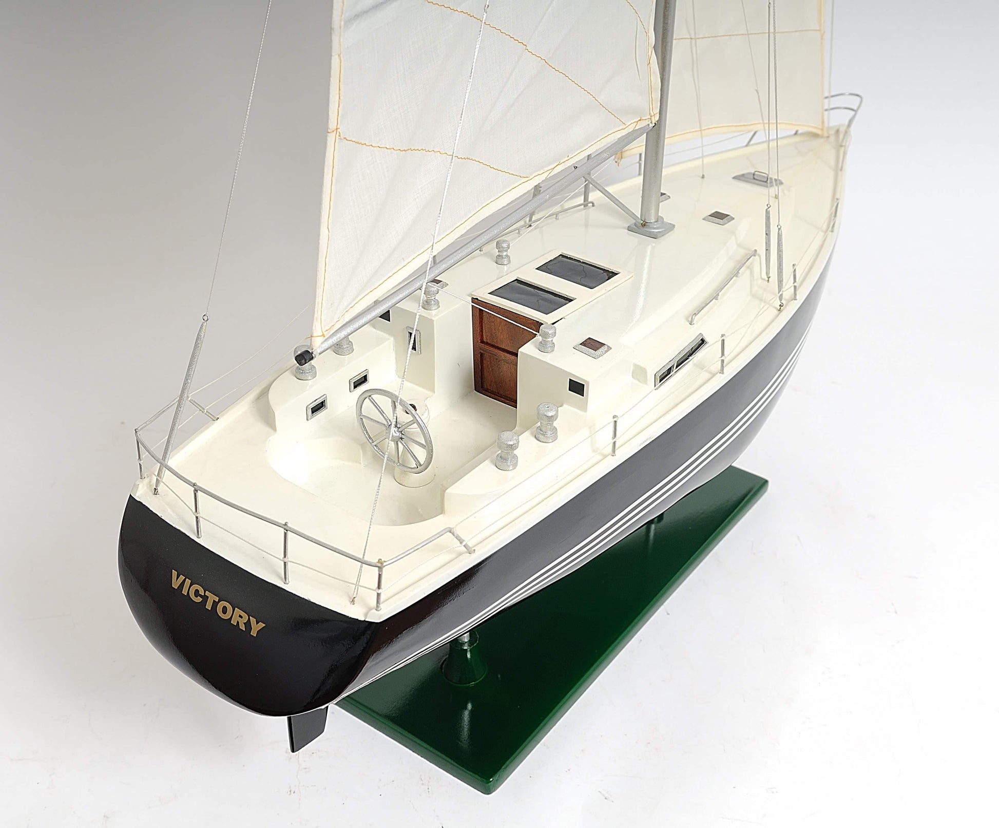 ALDO Hobbies & Creative Arts> Collectibles> Scale Model L: 29 W: 9.5 H: 47 Inches / NEW / Wood Victory Sailing Yacht Medium Sailboat Wood Model