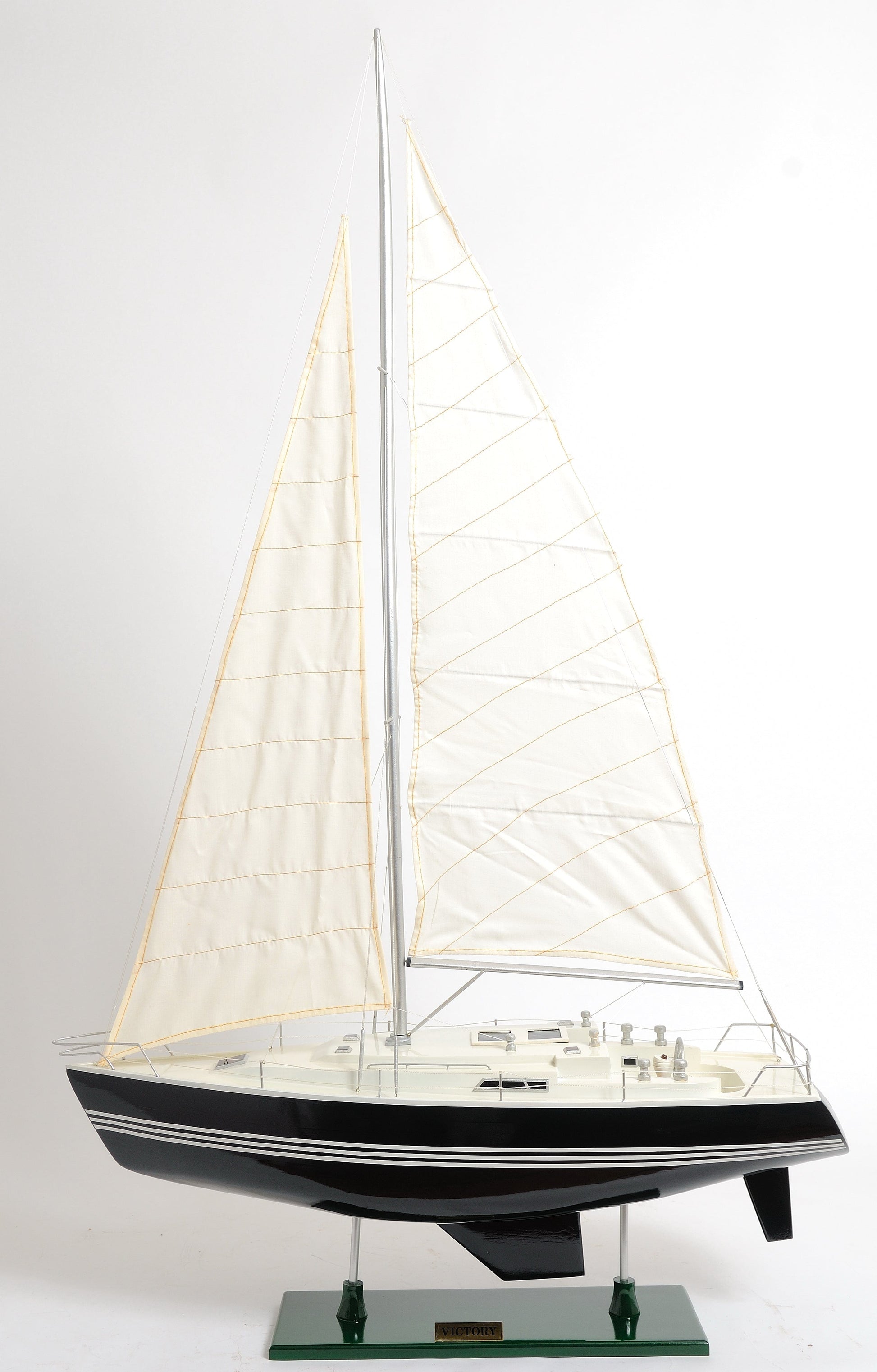 ALDO Hobbies & Creative Arts> Collectibles> Scale Model L: 29 W: 9.5 H: 47 Inches / NEW / Wood Victory Sailing Yacht Medium Sailboat Wood Model