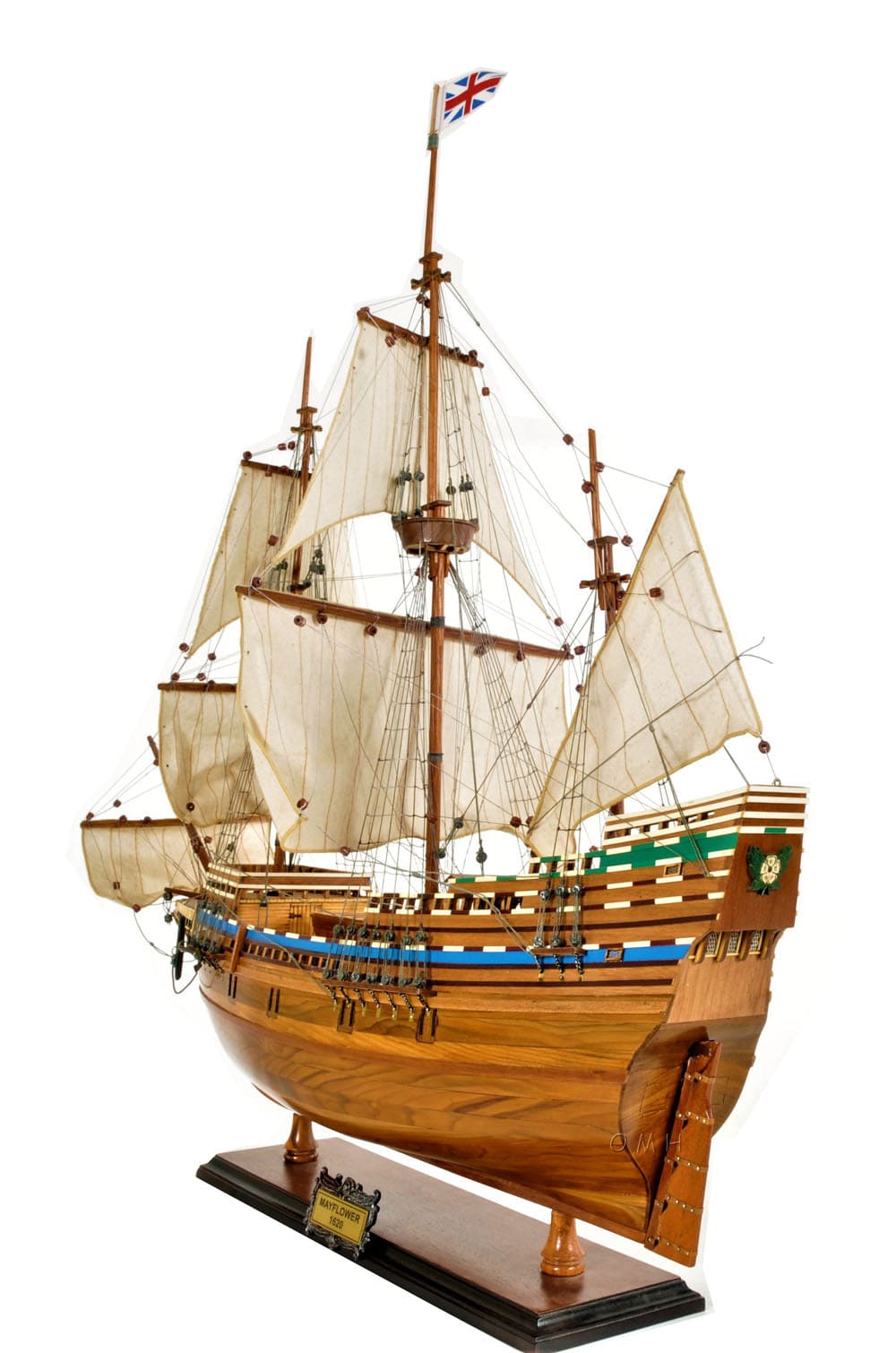 ALDO Hobbies & Creative Arts> Collectibles> Scale Model L: 30 W: 5 H: 30 Inches / NEW / Wood Mayflower Pilgrims Tall War Ship  Exclusive Edition Wood Model Sailboat Assembled