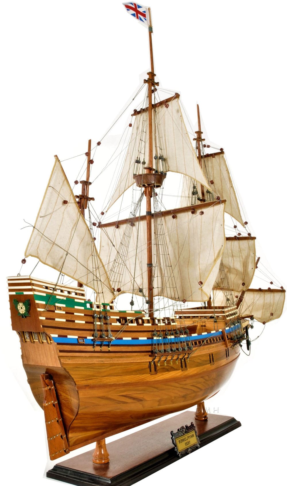 ALDO Hobbies & Creative Arts> Collectibles> Scale Model L: 30 W: 5 H: 30 Inches / NEW / Wood Mayflower Pilgrims Tall War Ship  Exclusive Edition Wood Model Sailboat Assembled