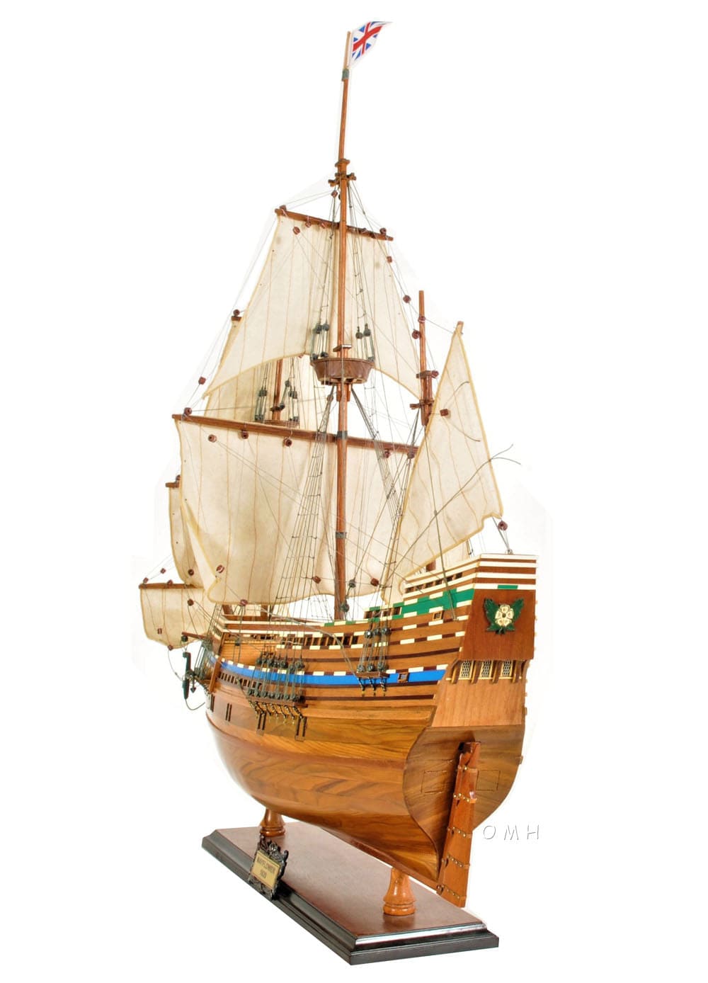 ALDO Hobbies & Creative Arts> Collectibles> Scale Model L: 30 W: 5 H: 30 Inches / NEW / Wood Mayflower Pilgrims Tall War Ship  Exclusive Edition Wood Model Sailboat Assembled