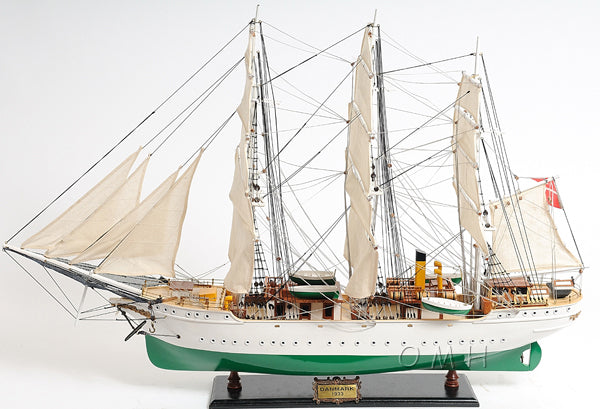 ALDO Hobbies & Creative Arts> Collectibles> Scale Model L: 34.5 W: 12 H: 25 Inches / NEW / Wood Denmark Holland Navy Tall War Ship Large Wood Model Sailboat Assembled