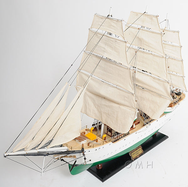 ALDO Hobbies & Creative Arts> Collectibles> Scale Model L: 34.5 W: 12 H: 25 Inches / NEW / Wood Denmark Holland Navy Tall War Ship Large Wood Model Sailboat Assembled