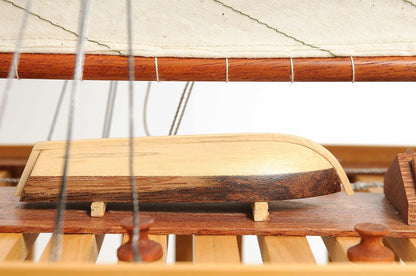 ALDO Hobbies & Creative Arts> Collectibles> Scale Model L: 38 W: 7 H: 46 Inches / NEW / Wood America's Cup Shamrock V is the J Class Classic Sailing Yacht Open Hull Medium Wood Model