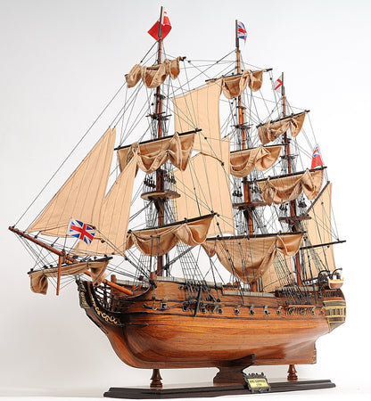 ALDO Hobbies & Creative Arts> Collectibles> Scale Model L: 40 W: 13.75 H: 39.25 Inches / new / wood HMS Surprise British Royal Navy Frigate Tall Ship  Portrayed in the Movie Master and Commander Wood Model Sailboat Large With Table Top Display Case