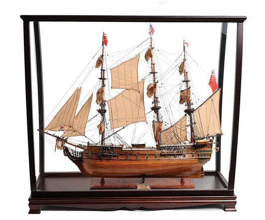 ALDO Hobbies & Creative Arts> Collectibles> Scale Model L: 40 W: 13.75 H: 39.25 Inches / new / wood HMS Surprise British Royal Navy Frigate Tall Ship  Portrayed in the Movie Master and Commander Wood Model Sailboat Large With Table Top Display Case