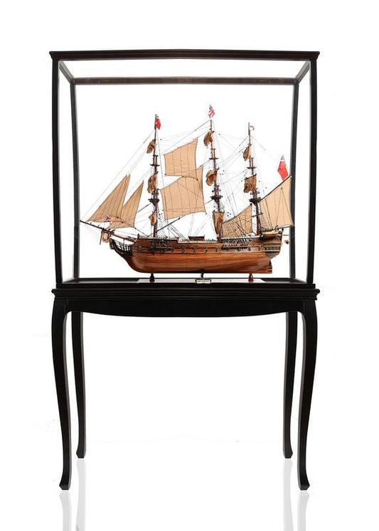 ALDO Hobbies & Creative Arts> Collectibles> Scale Model L: 40 W: 13.75 H: 39.25 Inches / new / wood HMS Surprise British Royal Navy Frigate Tall Ship  Portrayed in the Movie Master and Commander Wood Model Sailboat Large With Floor Display Case