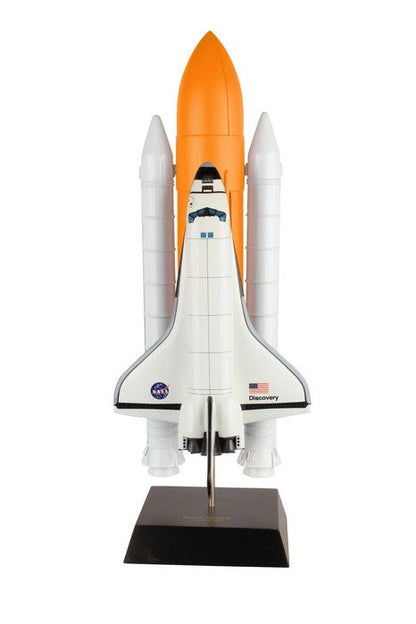 ALDO Hobbies & Creative Arts> Collectibles> Scale Model Length is 25" and wingspan is 9" / NEW / Wood NASA Space Shuttle Discovery Orbiter Full Stack Large Wood Model Space Craft