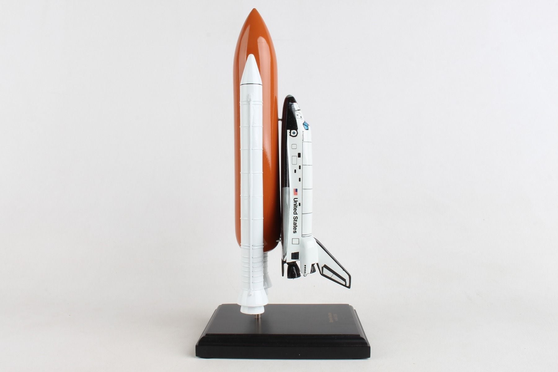 ALDO Hobbies & Creative Arts> Collectibles> Scale Model NASA Space Shuttle Atlantis Orbiter Full Stack Medium Wood Model Space Craft