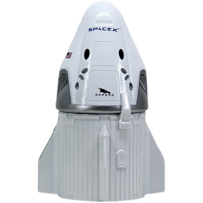 ALDO > Hobbies & Creative Arts> Collectibles> Scale Model NASA Space  X Model Starship Rocket Dragon Astronaut Crew Madual Spacecraft Model Desk Top Display