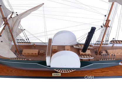 ALDO Hobbies & Creative Arts> Collectibles> Scale Model Nemesis England’s First Ocean-Going Iron Warship Sailboat Exclusive Edition Wood Model Assembled