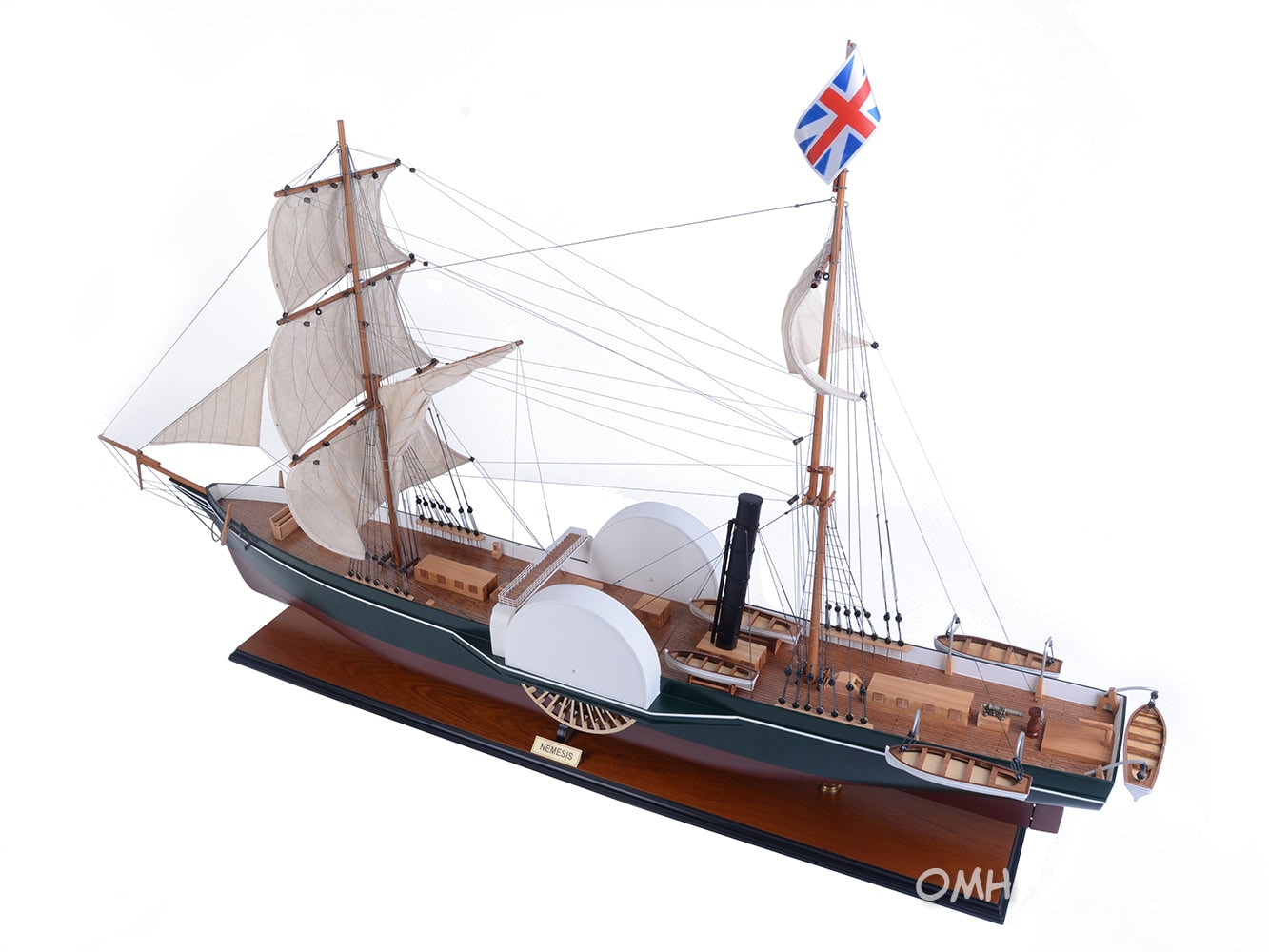 ALDO Hobbies & Creative Arts> Collectibles> Scale Model Nemesis England’s First Ocean-Going Iron Warship Sailboat Exclusive Edition Wood Model Assembled