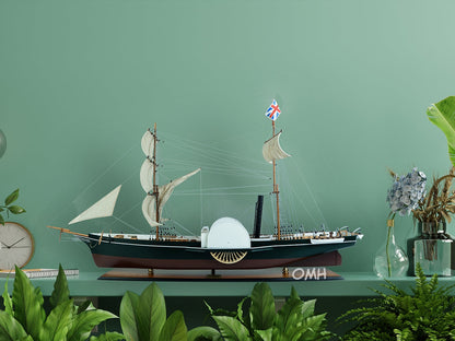 ALDO Hobbies & Creative Arts> Collectibles> Scale Model Nemesis England’s First Ocean-Going Iron Warship Sailboat Exclusive Edition Wood Model Assembled