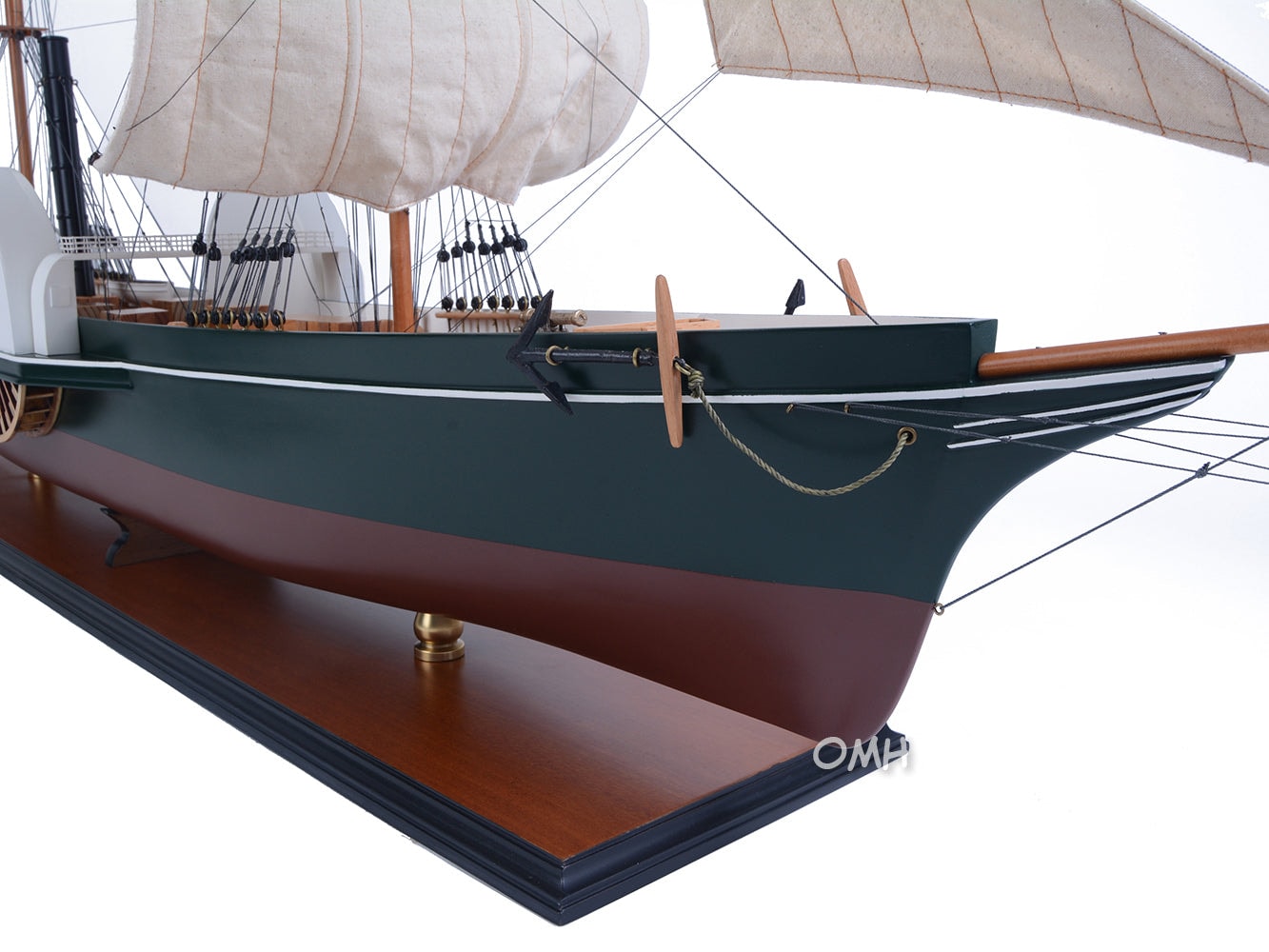 ALDO Hobbies & Creative Arts> Collectibles> Scale Model Nemesis England’s First Ocean-Going Iron Warship Sailboat Exclusive Edition Wood Model Assembled