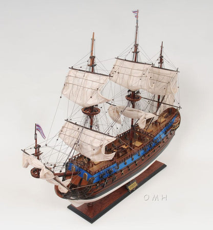 Aldo Hobbies & Creative Arts> Collectibles> Scale Model new / Wood / L: 37.5 W: 11.5 H: 33 Inches Peter the Great Flagship Tallship Providence of God Goto Predestination Excusive Edition Large Wood Model Sailboat Assembled