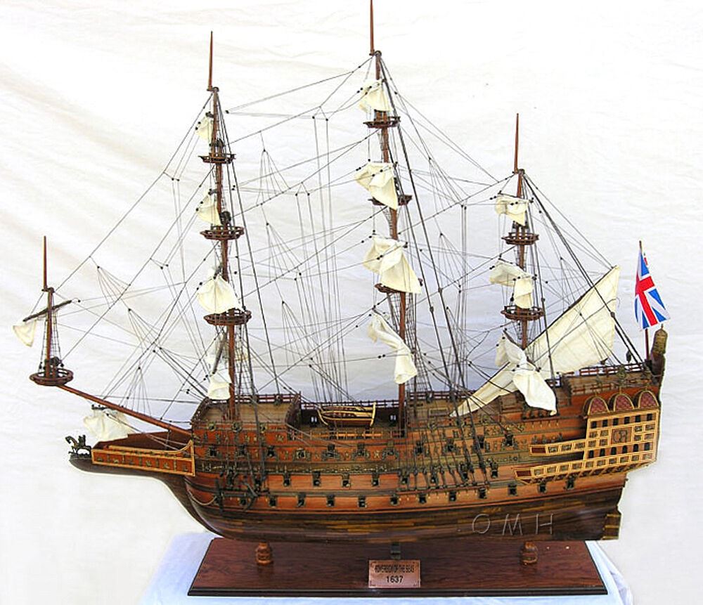 Aldo Hobbies & Creative Arts> Collectibles> Scale Model new / Wood / L: 58 W: 17 H: 53 Inches HMS Sovereign Of The Seas Royal Navy Tall Ship X Large  Wood Model Assembled