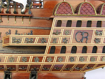 Aldo Hobbies & Creative Arts> Collectibles> Scale Model new / Wood / L: 58 W: 17 H: 53 Inches HMS Sovereign Of The Seas Royal Navy Tall Ship X Large  Wood Model Assembled