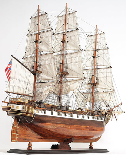ALDO Hobbies & Creative Arts> Collectibles> Scale Model United States Navy USS Constellation Tall Ship  Wood Model Sailboat Assembled