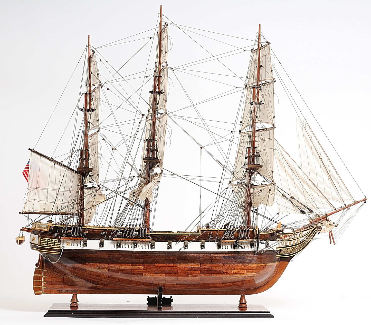 ALDO Hobbies & Creative Arts> Collectibles> Scale Model United States Navy USS Constellation Tall Ship Xtra Large  Wood Model Sailboat Assembled