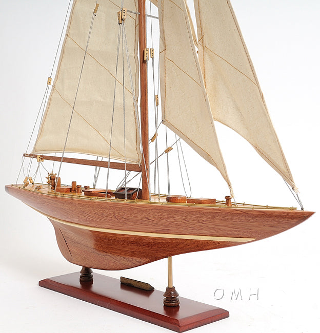 ALDO Hobbies & Creative Arts > Collectibles > Scale Models America's Cup  Enterprise Yacht  Small Sailboat Wood Model Assembled