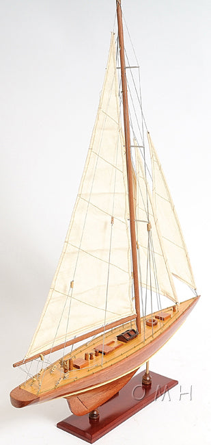 ALDO Hobbies & Creative Arts > Collectibles > Scale Models America's Cup  Enterprise Yacht  Small Sailboat Wood Model Assembled