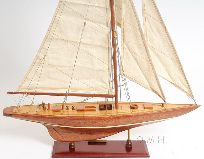 ALDO Hobbies & Creative Arts > Collectibles > Scale Models America's Cup  Enterprise Yacht  Small Sailboat Wood Model Assembled