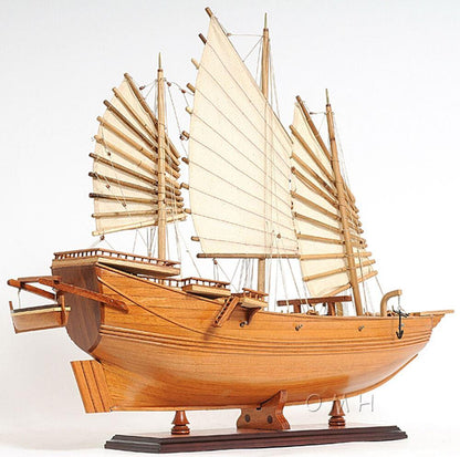 ALDO Hobbies & Creative Arts > Collectibles > Scale Models Chinese Junk Pirate Sailboat Wood Large Model Ship Assembled