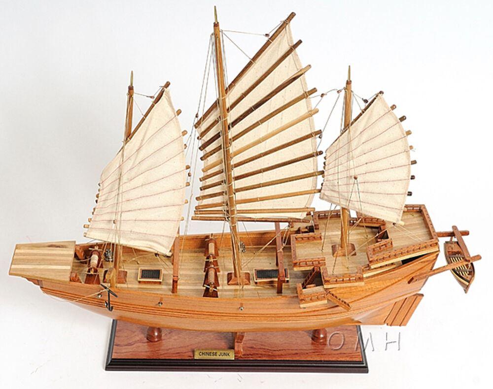 ALDO Hobbies & Creative Arts > Collectibles > Scale Models Chinese Junk Pirate Sailboat Wood Large Model Ship Assembled