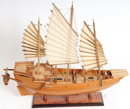 ALDO Hobbies & Creative Arts > Collectibles > Scale Models Chinese Junk Pirate Sailboat Wood Large Model Ship Assembled