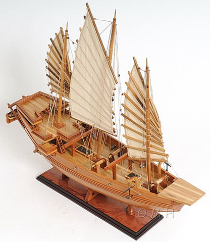 ALDO Hobbies & Creative Arts > Collectibles > Scale Models Chinese Junk Pirate Sailboat Wood Large Model Ship Assembled