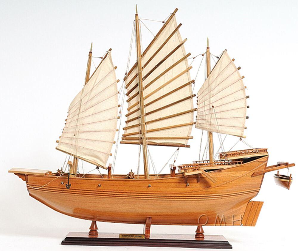 ALDO Hobbies & Creative Arts > Collectibles > Scale Models Chinese Junk Pirate Sailboat Wood Large Model Ship Assembled